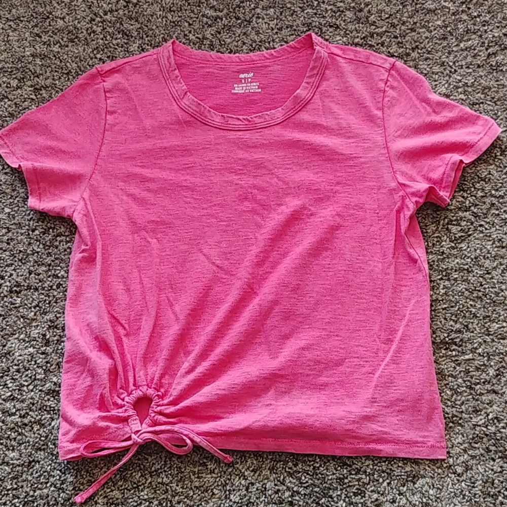 Cute scrunch pink shirt